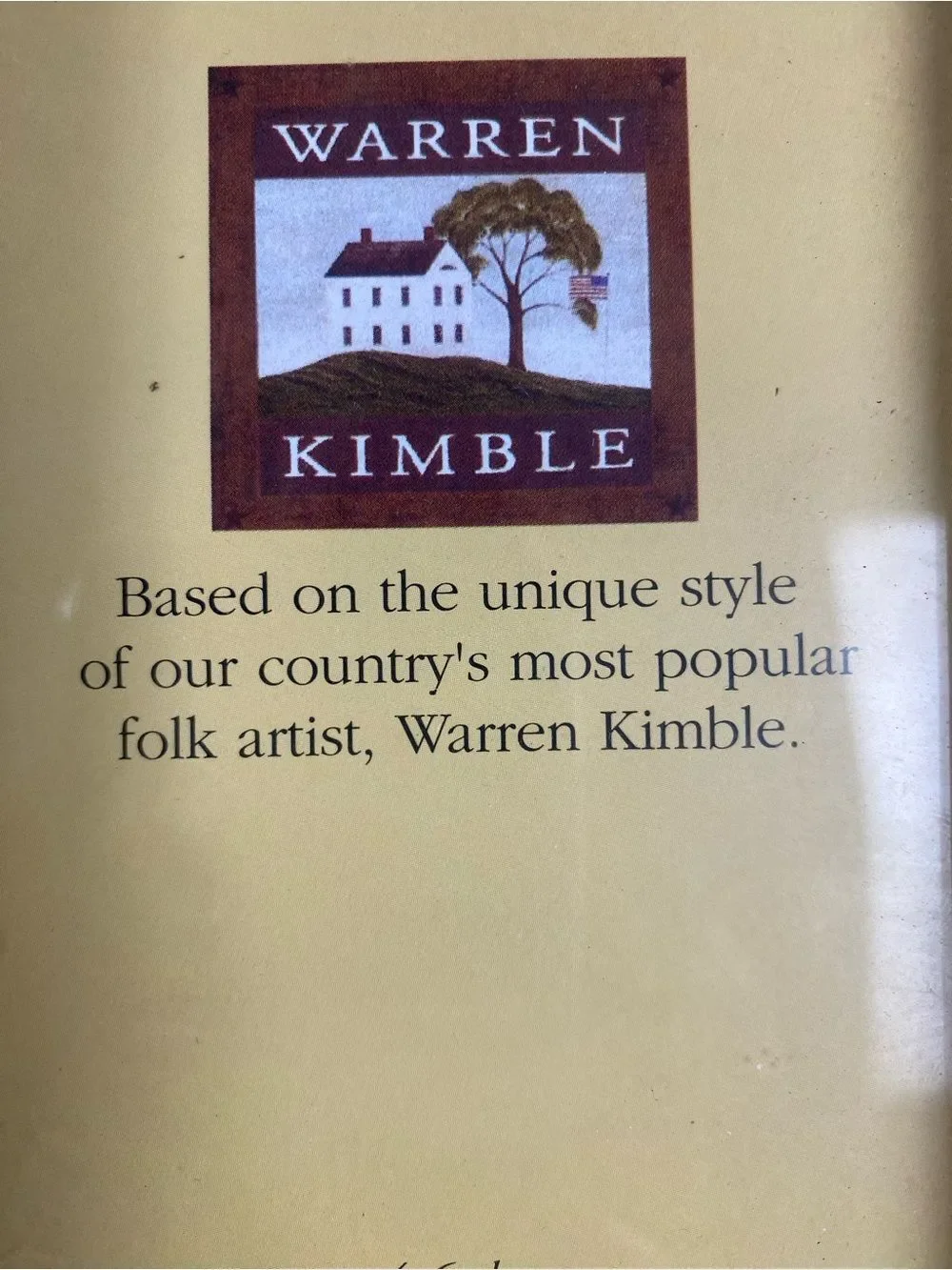 Warren Kimble Americana Stars & Stripes Picture Frame - Blue, Red, Cream 4x6